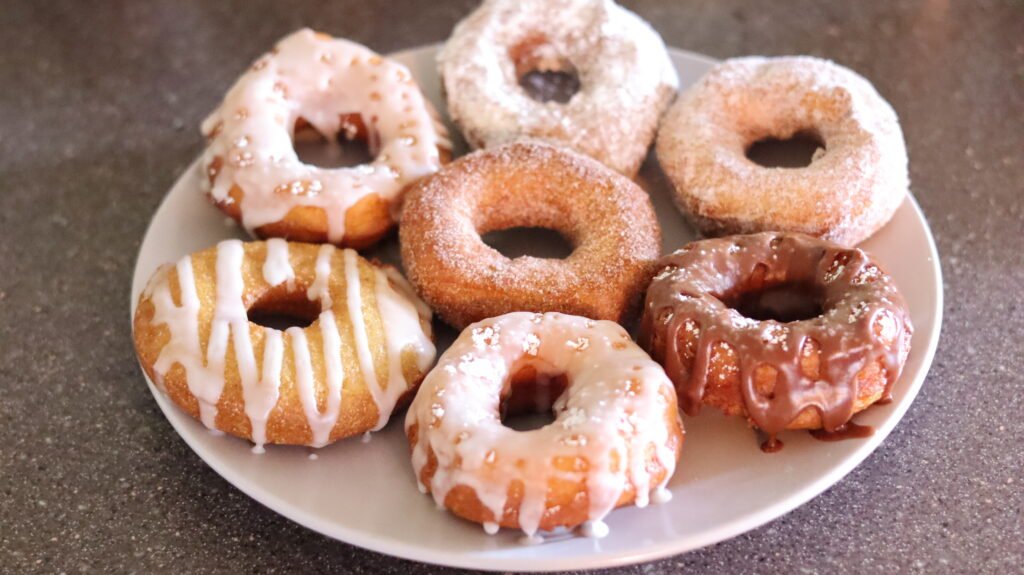plate of donuts